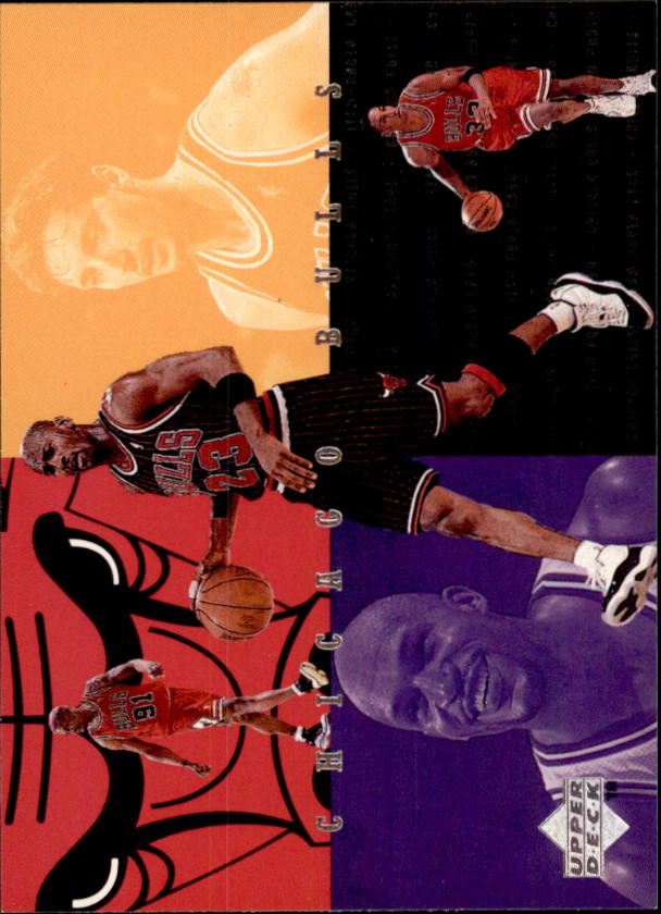 1997-98 Bulls Upper Deck #CB10 Michael Jordan/Scottie Pippen/Toni Kukoc/Dennis Rodman/Ron Harper