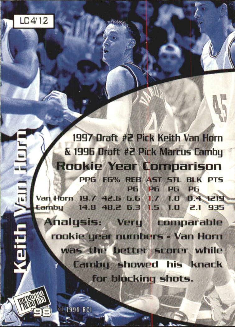 1998 Press Pass Authentics #4 Vince Carter back image