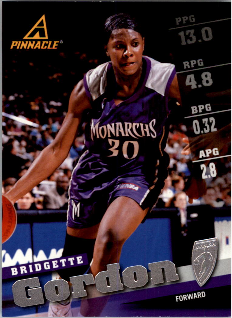 1998 Pinnacle WNBA #25 Bridgette Gordon