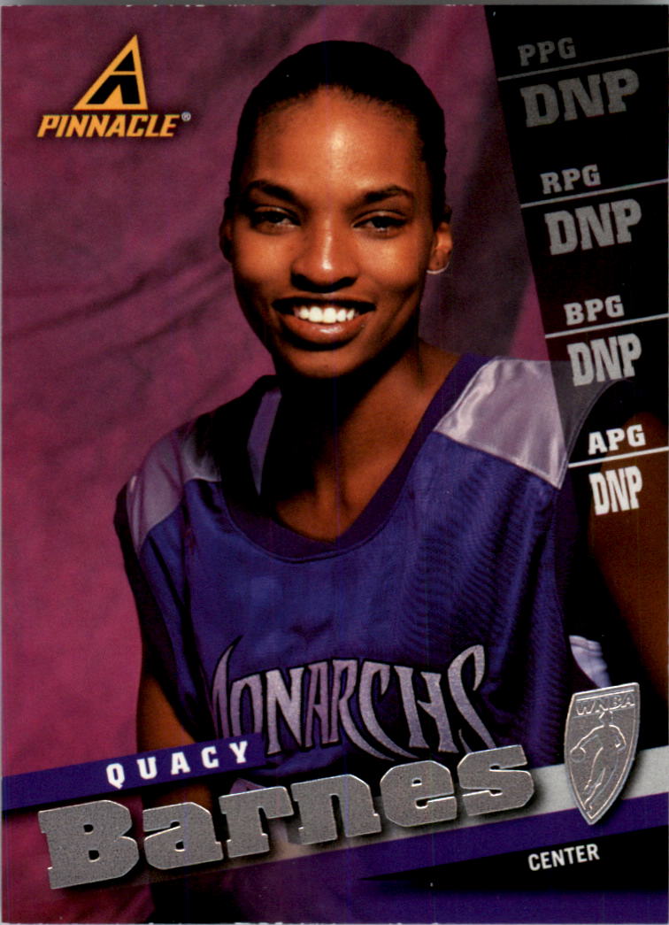1998 Pinnacle WNBA #59 Quacy Barnes RC