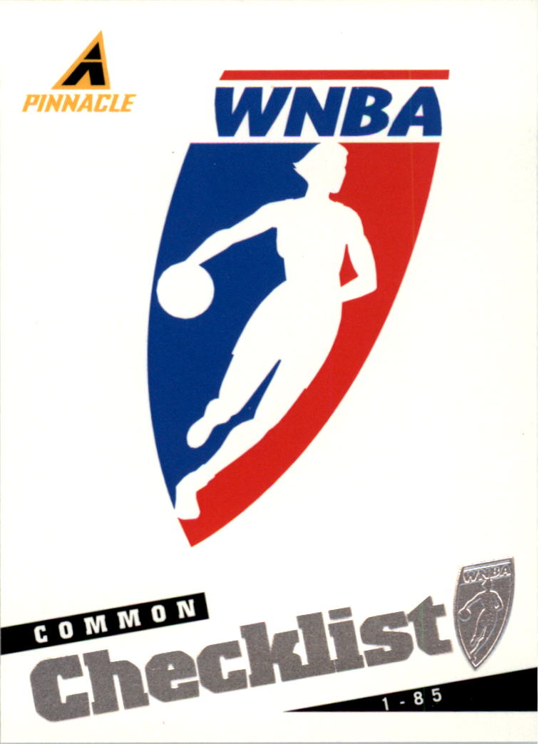 1998 Pinnacle WNBA #84 Checklist