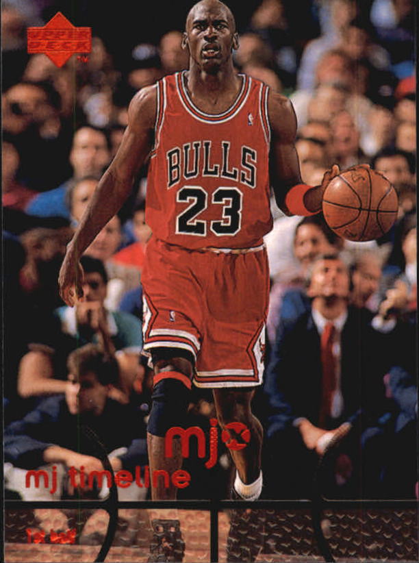 1998 Upper Deck MJx #28 Michael Jordan/Timeline 1st Half - NM-MT