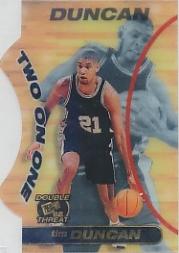 1998 Press Pass Double Threat Two-On-One #TO6 Tim Duncan