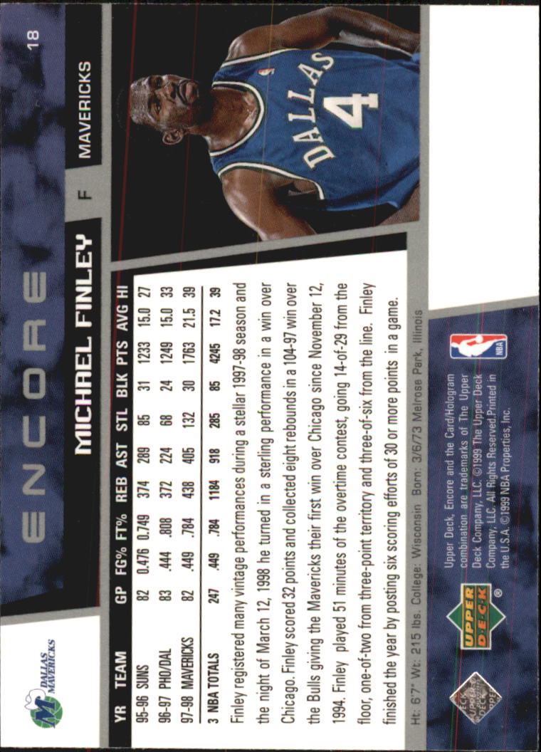 A8522- 1998-99 Upper Deck Encore BK 1-150 + Einsätze -du Pick- 15 + Gratis US - Bild 29 von 178