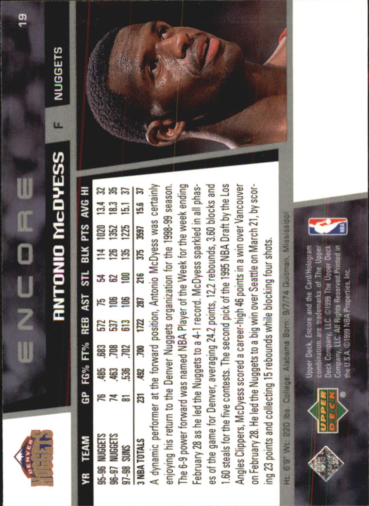 A8522- 1998-99 Upper Deck Encore BK 1-150 + Einsätze -du Pick- 15 + Gratis US - Bild 31 von 178