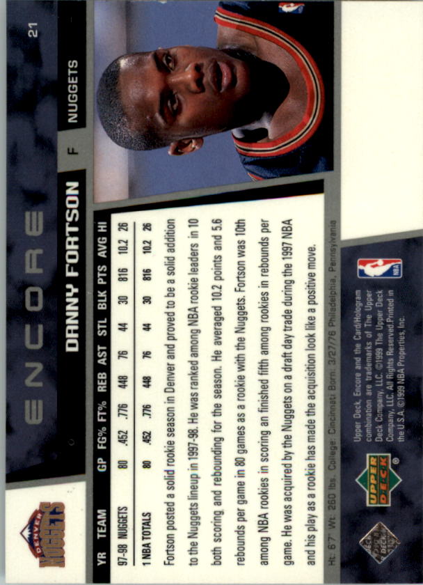 A8522- 1998-99 Upper Deck Encore BK 1-150 + Einsätze -du Pick- 15 + Gratis US - Bild 33 von 178