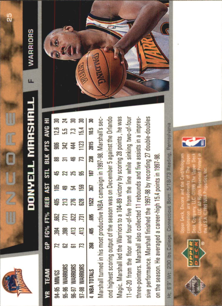 A8522- 1998-99 Upper Deck Encore BK 1-150 + Einsätze -du Pick- 15 + Gratis US - Bild 41 von 178