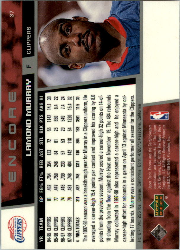 A8522- 1998-99 Upper Deck Encore BK 1-150 + Einsätze -du Pick- 15 + Gratis US - Bild 61 von 178