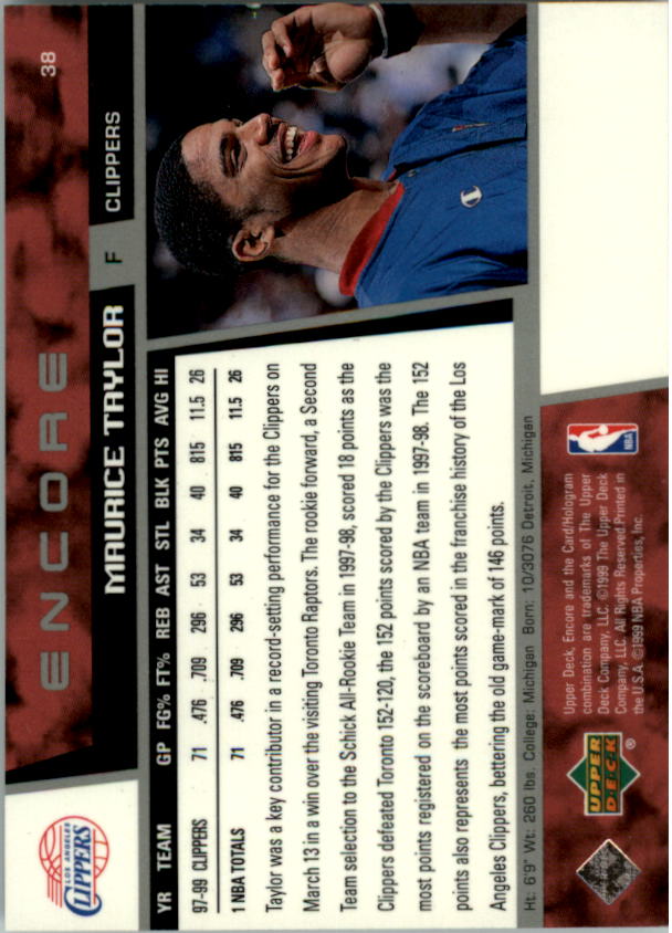 A8522- 1998-99 Upper Deck Encore BK 1-150 + Einsätze -du Pick- 15 + Gratis US - Bild 63 von 178