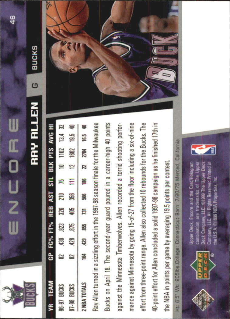 Ray Allen cards (1997-2021) Bucks Celtics Sonics Heat - Picture 41 of 349