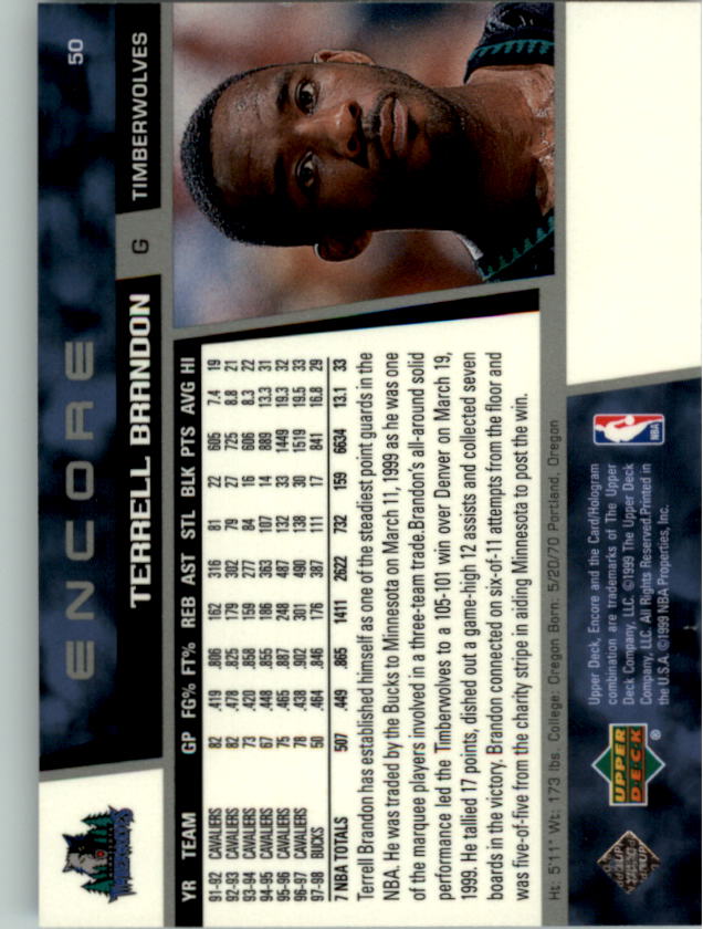 A8522- 1998-99 Upper Deck Encore BK 1-150 + Einsätze -du Pick- 15 + Gratis US - Bild 83 von 178