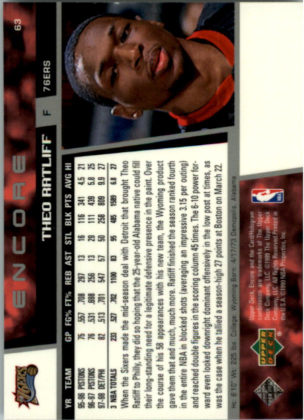 A8522- 1998-99 Upper Deck Encore BK 1-150 + Einsätze -du Pick- 15 + Gratis US - Bild 101 von 178