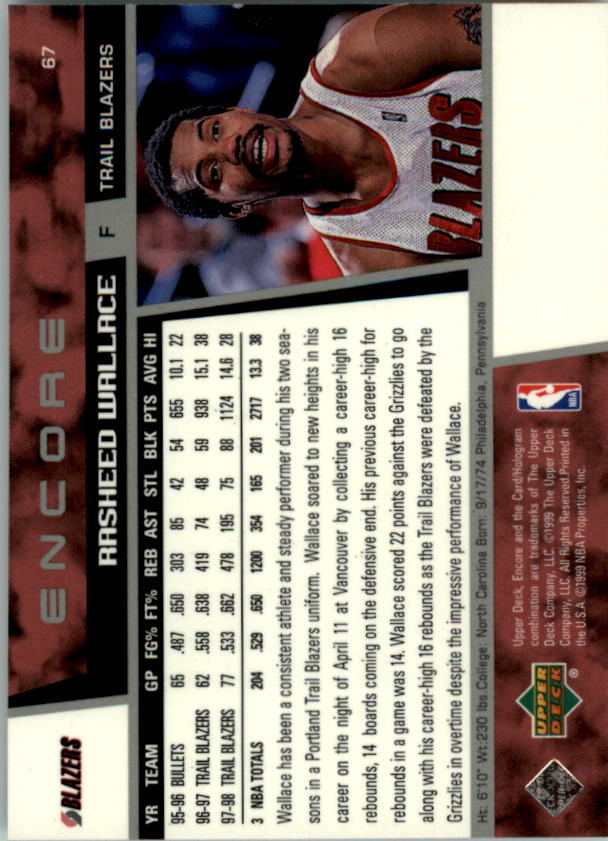 A8522- 1998-99 Upper Deck Encore BK 1-150 + Einsätze -du Pick- 15 + Gratis US - Bild 109 von 178