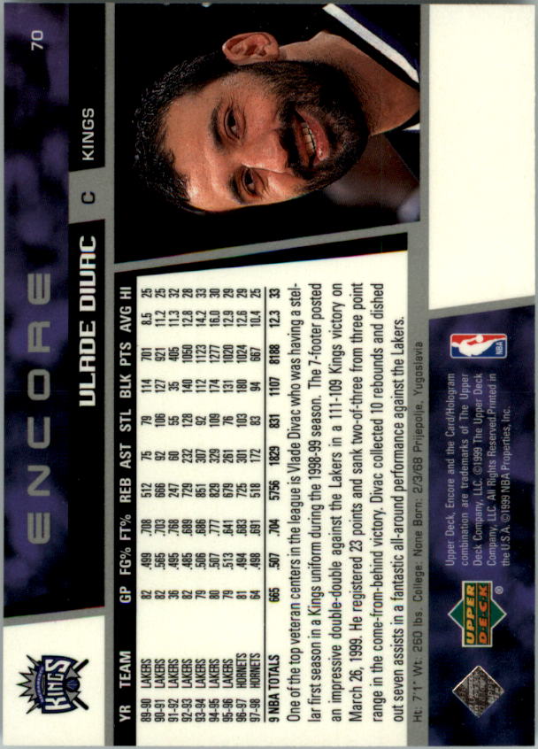 A8522- 1998-99 Upper Deck Encore BK 1-150 + Einsätze -du Pick- 15 + Gratis US - Bild 115 von 178