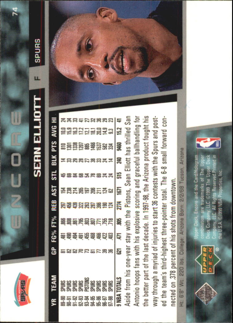 A8522- 1998-99 Upper Deck Encore BK 1-150 + Einsätze -du Pick- 15 + Gratis US - Bild 123 von 178
