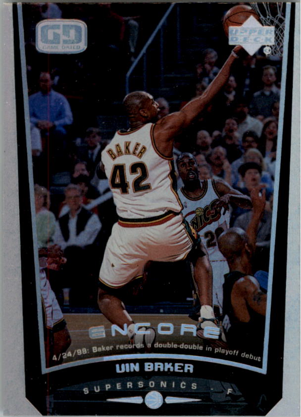 1998-99 Upper Deck Encore #76 Vin Baker