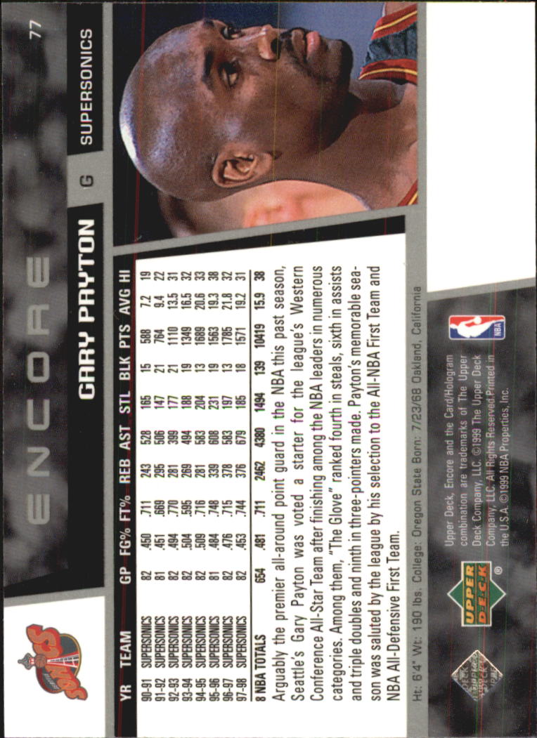 Gary Payton cards (1991-2022) Sonics Heat Lakers Bucks - You Choose - Picture 111 of 258