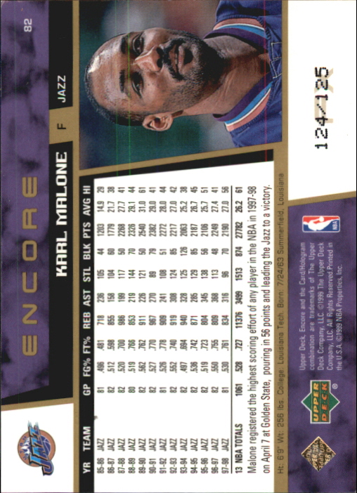 A8522- 1998-99 Upper Deck Encore BK 1-150 + Einsätze -du Pick- 15 + Gratis US - Bild 137 von 178