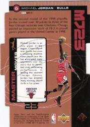 1998-99 Upper Deck MJ23 Bronze #M11 Michael Jordan back image
