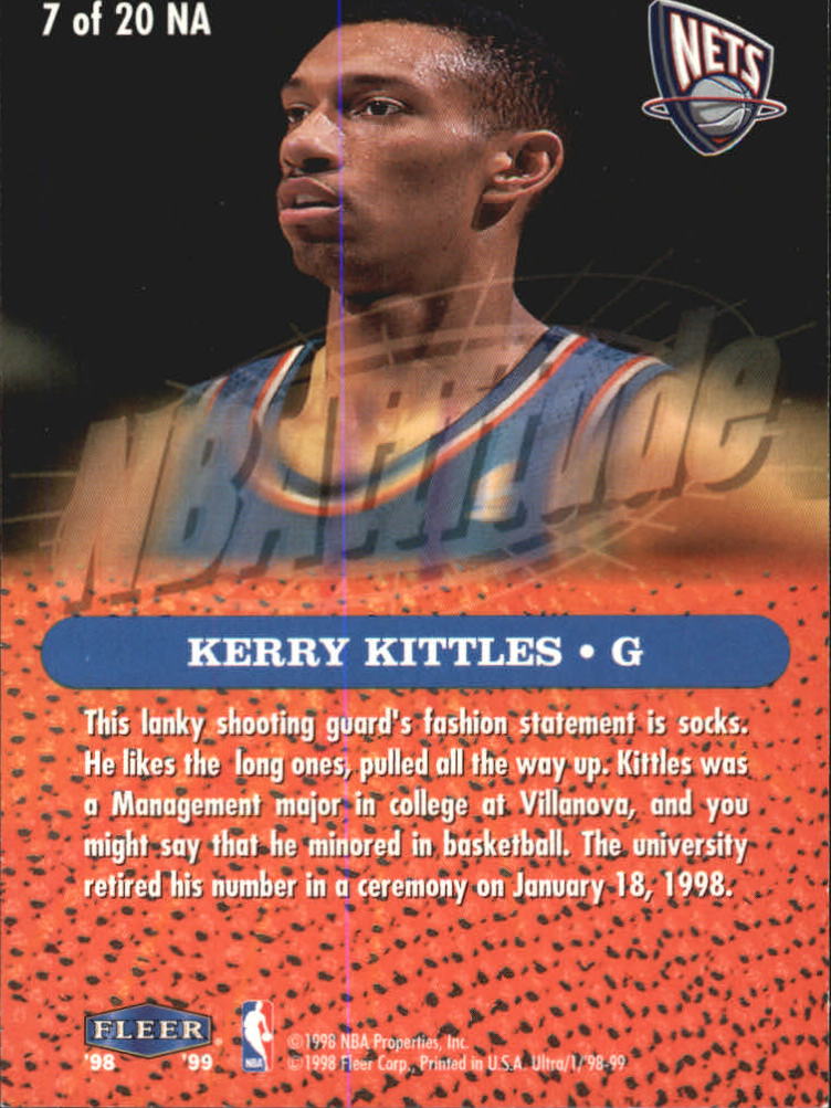 1998-99 Ultra Basketball NBAttitude Insert Singles - You Choose - Picture 15 of 39