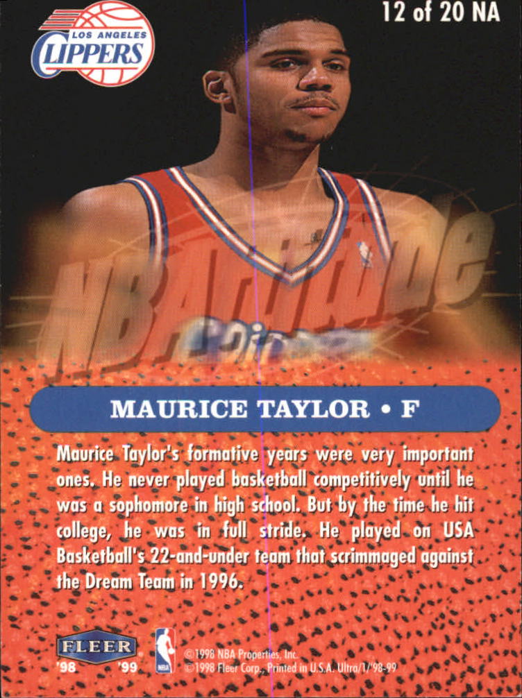 1998-99 Ultra Basketball NBAttitude Insert Singles - You Choose - Picture 25 of 39