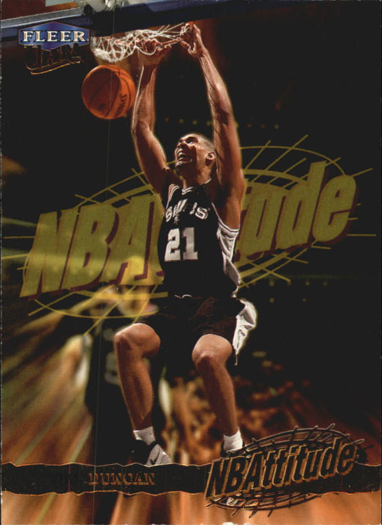 1998-99 Ultra NBAttitude #14 Tim Duncan