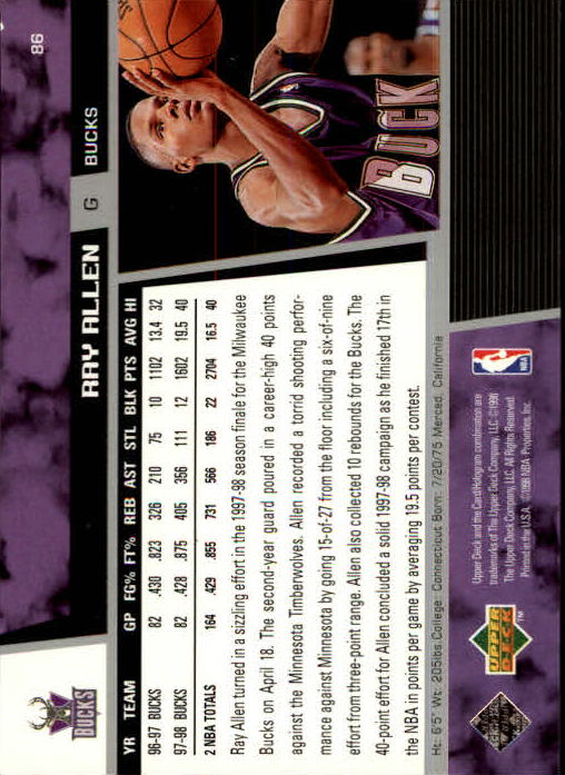 Ray Allen cards (1997-2021) Bucks Celtics Sonics Heat - Picture 39 of 349