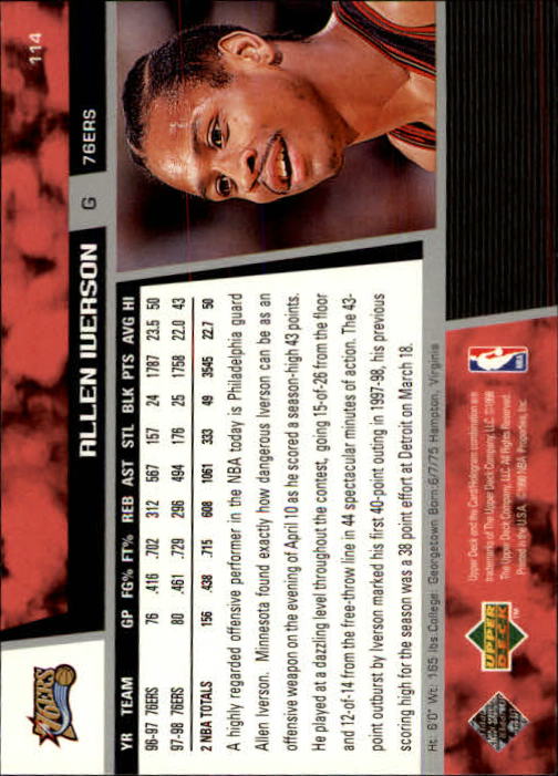 Allen Iverson cards (1997-2021) 76ers Nuggets - You Choose - Bild 21 von 228