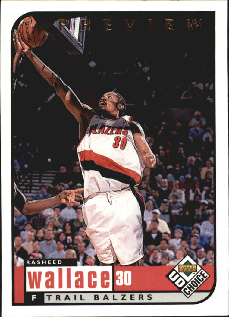 1998-99 UD Choice Preview #118 Rasheed Wallace