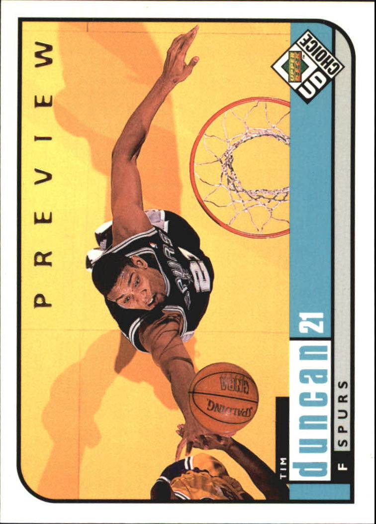 1998-99 UD Choice Preview #126 Tim Duncan