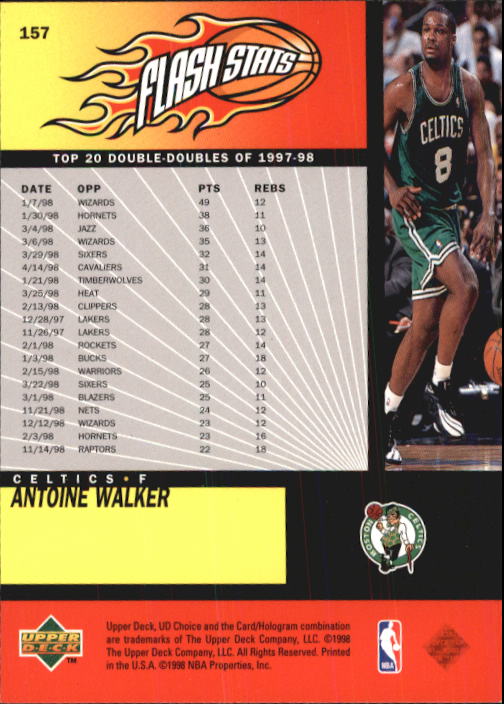 1998-99 UD Choice Basketball (Pick Choose Complete) - Picture 307 of 373