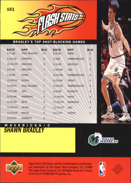 1998-99 UD Choice Basketball (Pick Choose Complete) - Picture 313 of 373