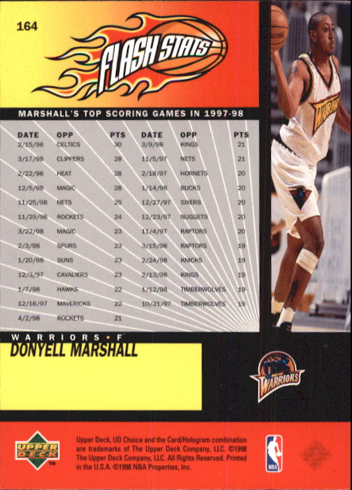 1998-99 UD Choice Basketball (Pick Choose Complete) - Picture 319 of 373