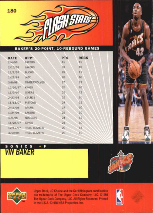 1998-99 UD Choice Basketball (Pick Choose Complete) - Picture 351 of 373