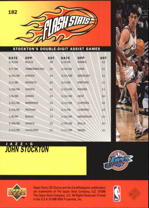 1998-99 UD Choice Basketball (Pick Choose Complete) - Picture 355 of 373