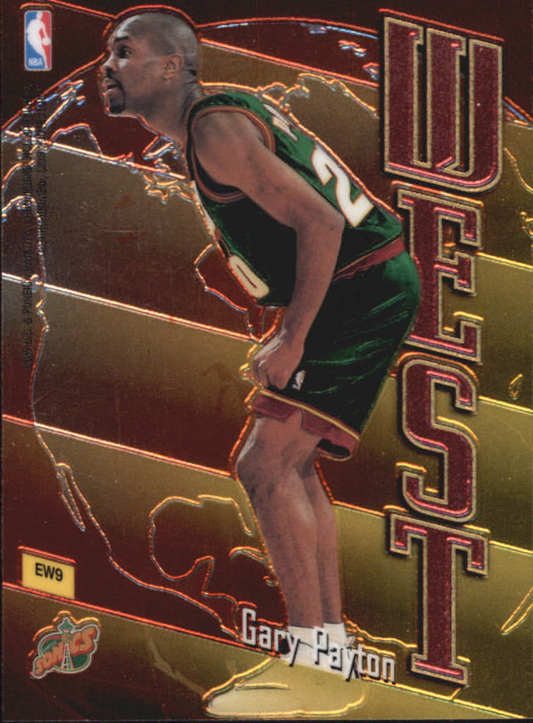 1998-99 Topps East/West #EW9 Allen Iverson/Gary Payton back image