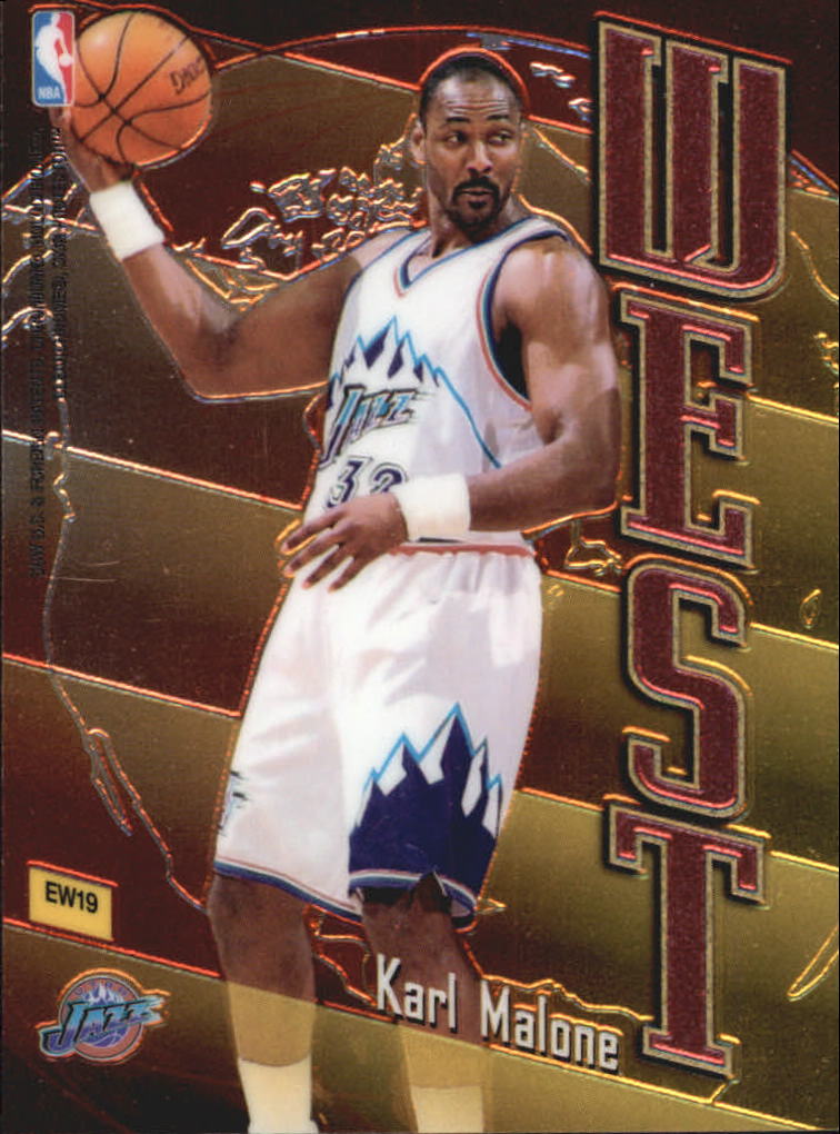 1998-99 Topps East/West #EW19 Jayson Williams/Karl Malone back image