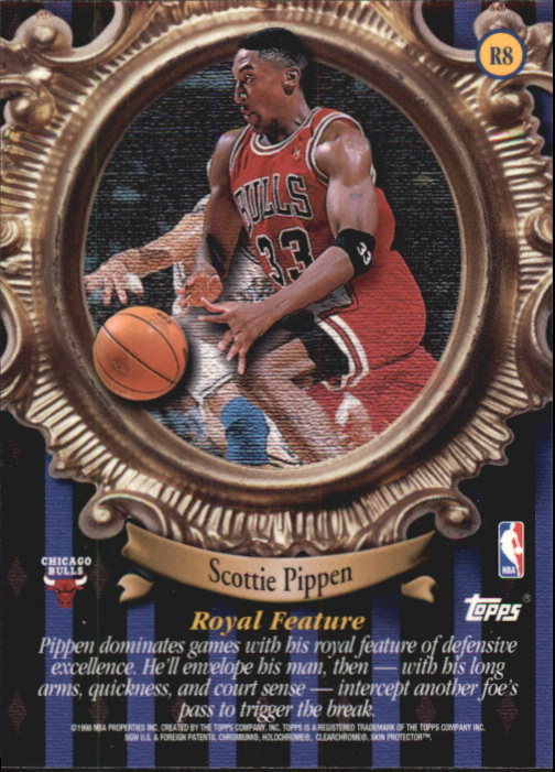 1998-99 Topps Roundball Royalty #R8 Scottie Pippen back image