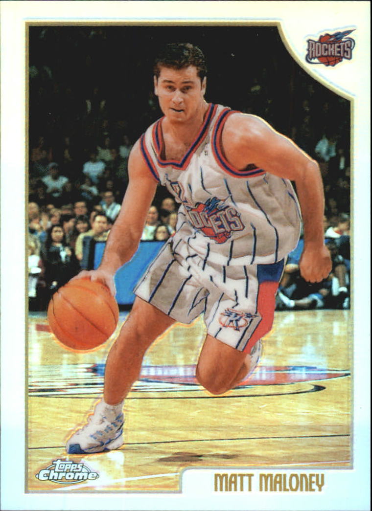 1998-99 Topps Chrome Refractors Houston Rockets Basketball Card #52 Matt Maloney | eBay