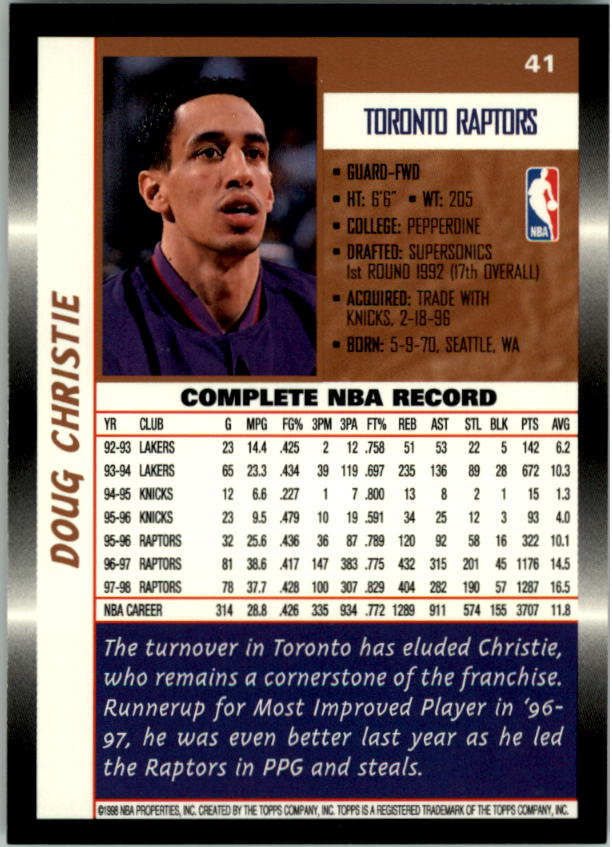 B1550- 1998-99 Topps Bk Cards 1-220 +RCs +Inserts -You Pick- 15+ FREE US SHIP - Picture 75 of 410