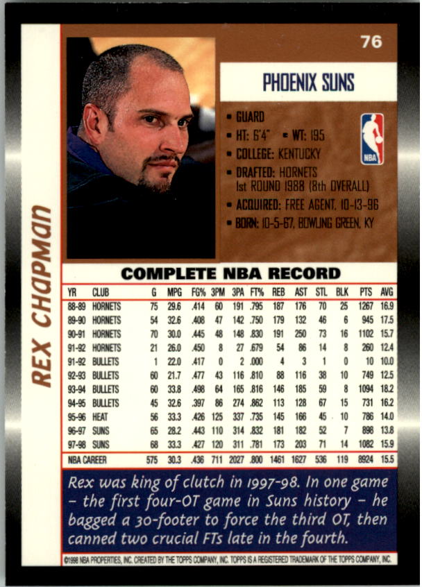 Sports Card Back