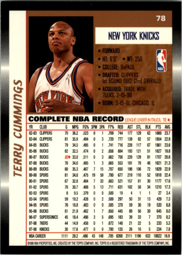 B1550- 1998-99 Topps Bk Cards 1-220 +RCs +Inserts -You Pick- 15+ FREE US SHIP - Picture 137 of 410
