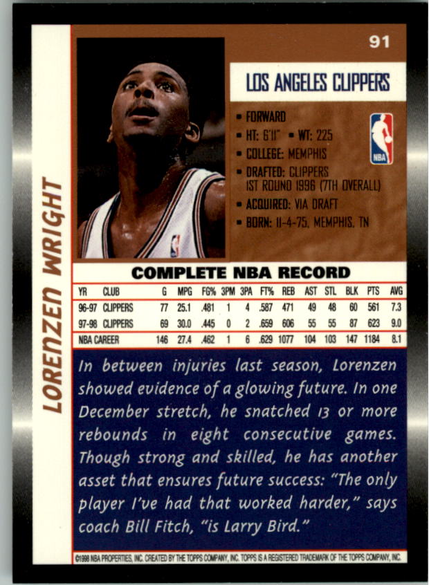 B1550- 1998-99 Topps Bk Cards 1-220 +RCs +Inserts -You Pick- 15+ FREE US SHIP - Picture 161 of 410