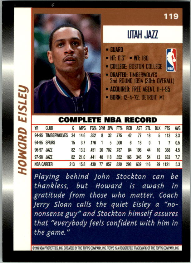 B1550- 1998-99 Topps Bk Cards 1-220 +RCs +Inserts -You Pick- 15+ FREE US SHIP - Picture 208 of 410