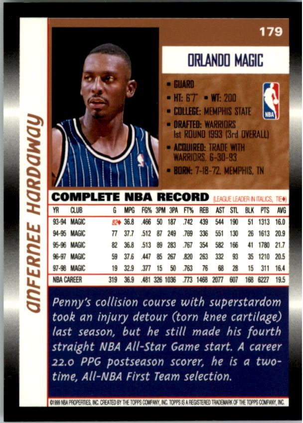 B1550- 1998-99 Topps Bk Cards 1-220 +RCs +Inserts -You Pick- 15+ FREE US SHIP - Picture 324 of 410
