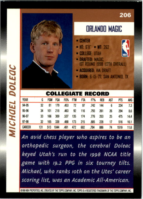B1550- 1998-99 Topps Bk Cards 1-220 +RCs +Inserts -You Pick- 15+ FREE US SHIP - Picture 376 of 410