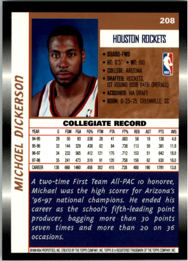 B1550- 1998-99 Topps Bk Cards 1-220 +RCs +Inserts -You Pick- 15+ FREE US SHIP - Picture 380 of 410