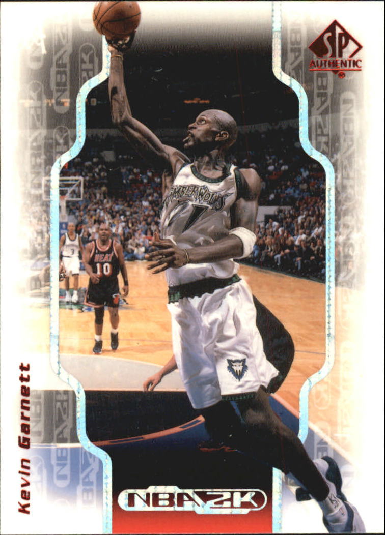 1998-99 SP Authentic NBA 2K #2K19 Kevin Garnett