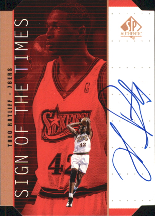 1998-99 SP Authentic Sign of the Times Bronze #TR Theo Ratliff
