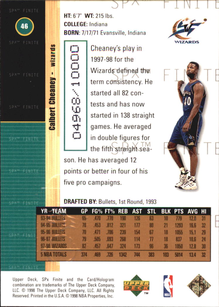 A9155- 1998-99 SPx Finite Bk Cards 1-250 +Inserts -You Pick- 15+ FREE US SHIP - Picture 27 of 119